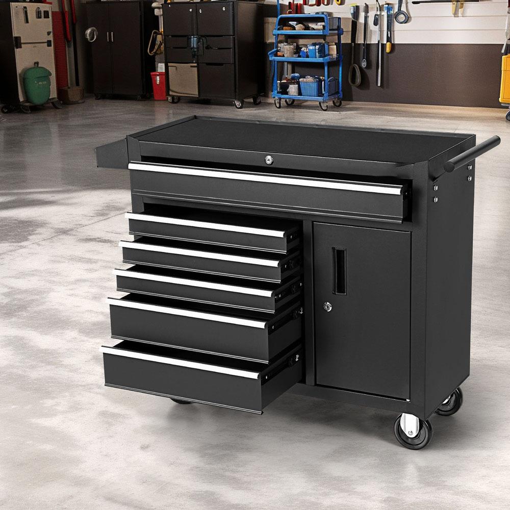 &6 Drawer Tool Box Chest Cabin - Workshop Tools Trolley recension och pris