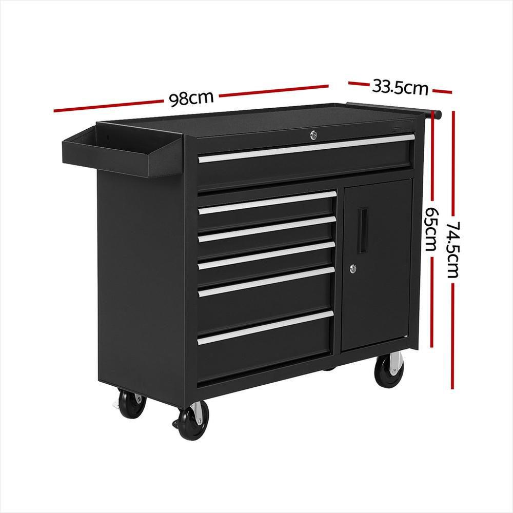 &6 Drawer Tool Box Chest Cabin - Workshop Tools Trolley recension och pris