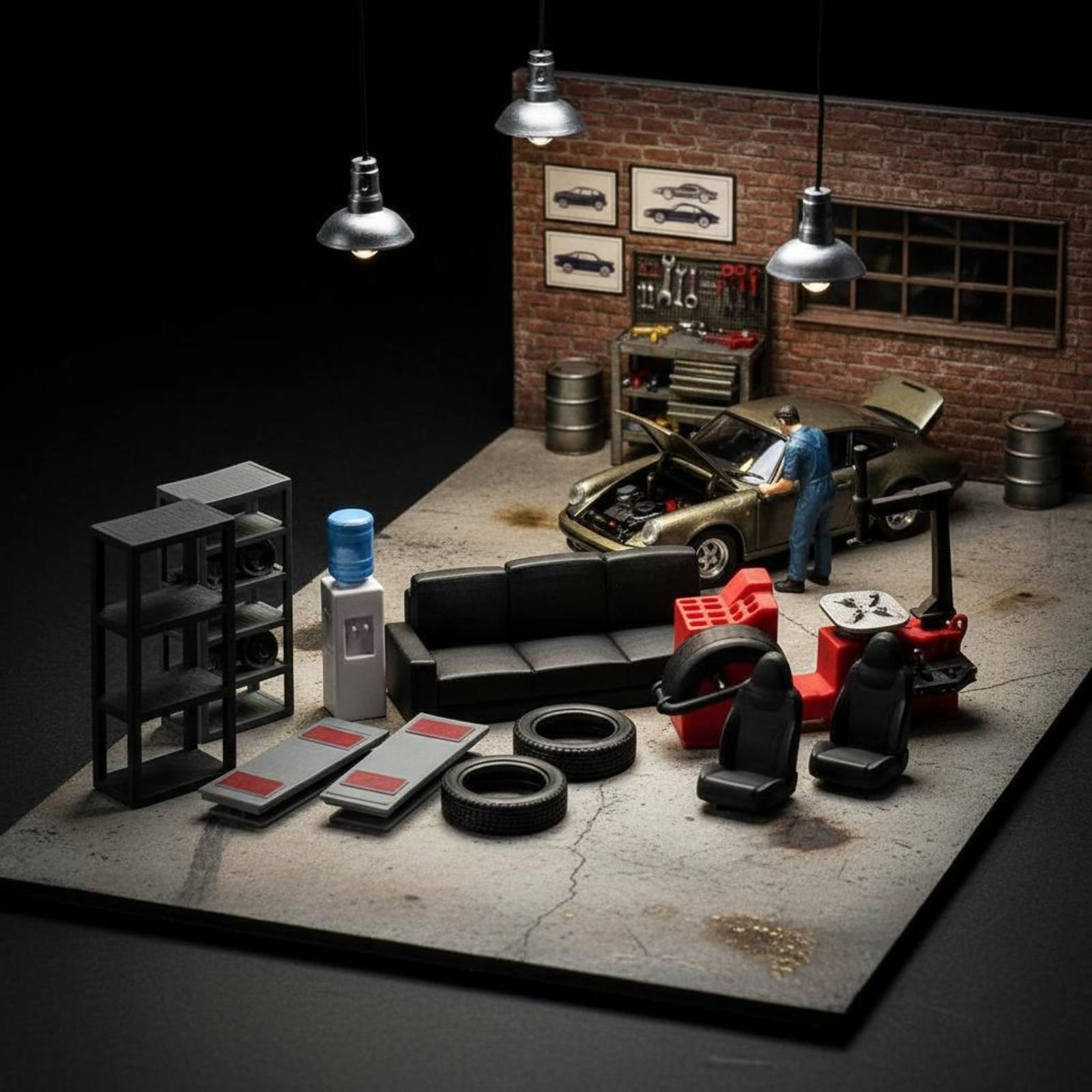 1 64 Miniature Vehicle Repair  - Workshop Tools Photos recension och pris