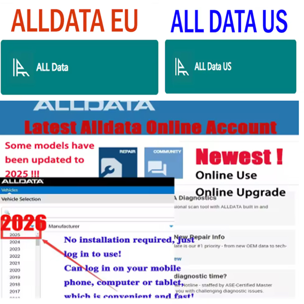 Alldata EU US Newest Online Ac - Workshop Tools Online recension och pris