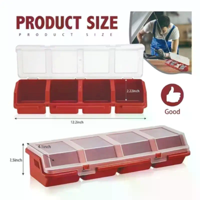 Screw Organizer Box Plastic 4  - Tools Box For Workshop recension och pris