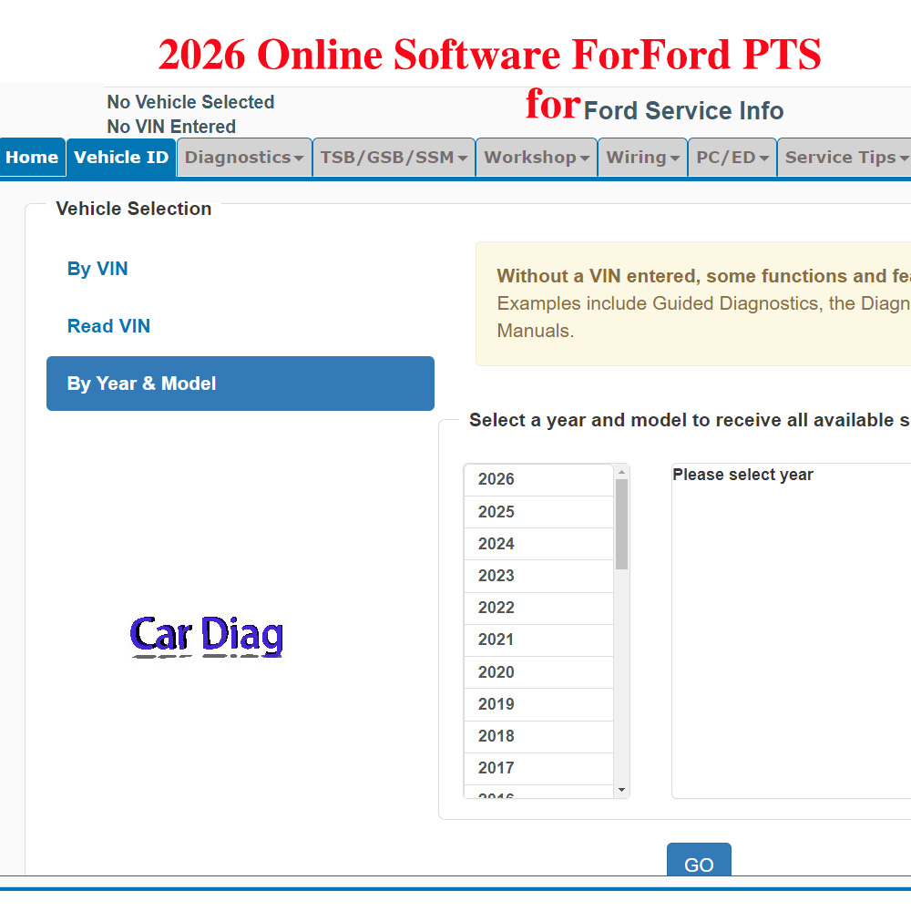 2026 Online Software for Ford  - Workshop Tools Online recension och pris