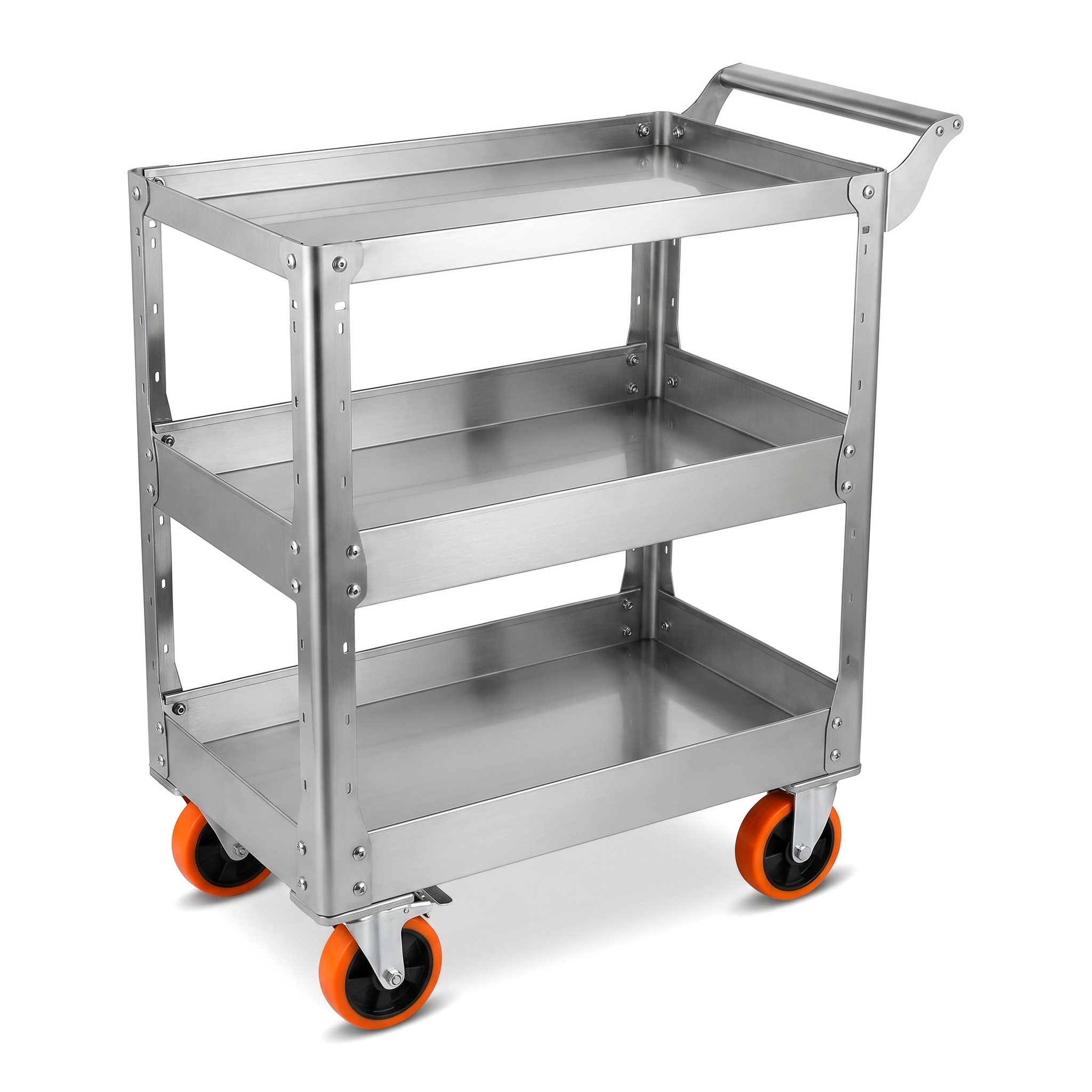 3-Tier Steel Utility Cart - 33 - Workshop Tools Trolley recension och pris