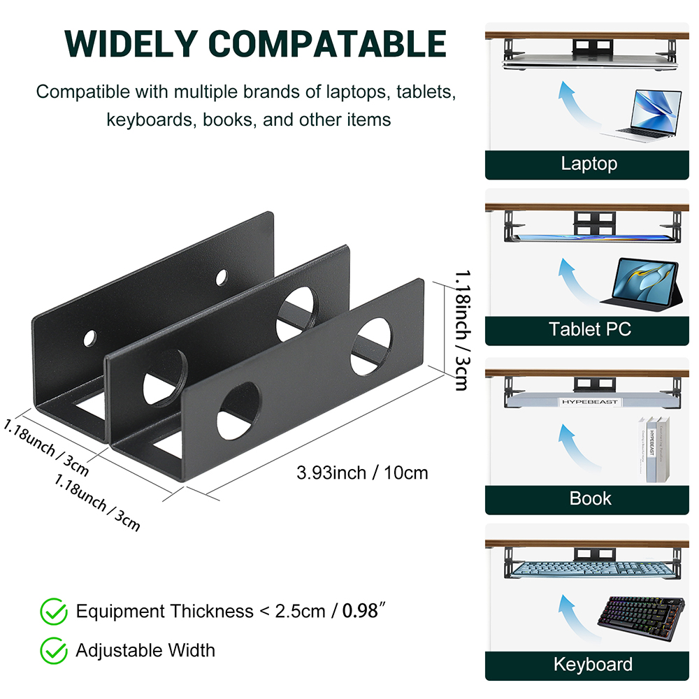 Under Desk Double Decker Lapto - Screw Organizer Kit recension och pris