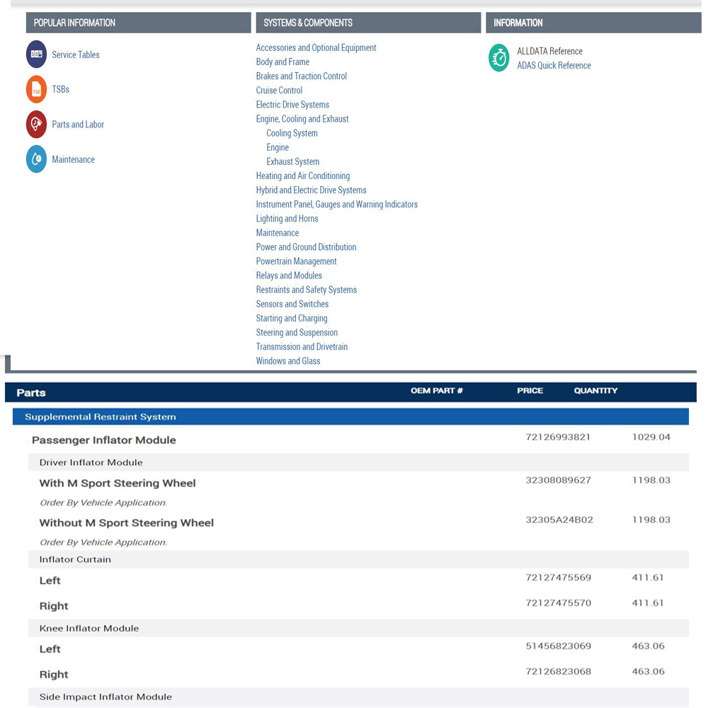 Alldata Repair Online Software - Workshop Tools Online recension och pris