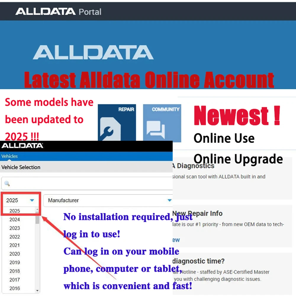 2027 Alldata CAR Data Newest O - Workshop Tools Online recension och pris