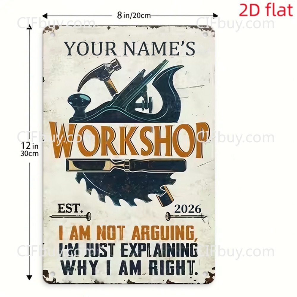 Custom Name Workshop Metal Sig - Workshop Tools And Names recension och pris